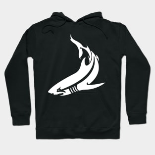 White shark silhouette Hoodie